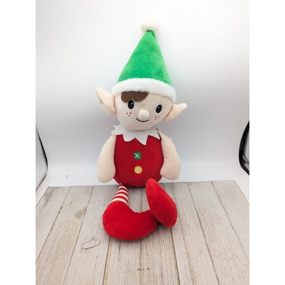 Vintage Kellytoy Peppermint Christmas Elf Stuffed Toy 19" - Picture 1 of 5